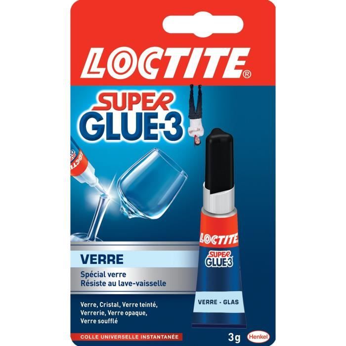 Colle Superglue-3 Universel Loctite 3g, lot de 2 tubes