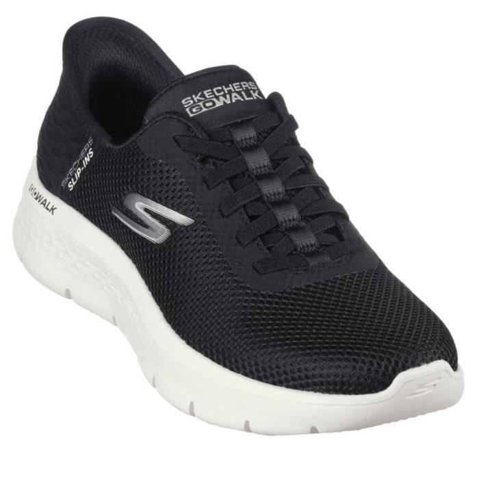 Mocassins Femme - Skechers - 124975-BKW - Noir - Mesh respirant - Confortable