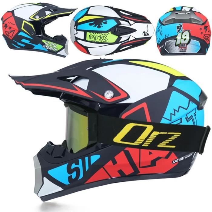 XINGSILUC Casque De Moto Intégral Certifié DOT Pour Enfants