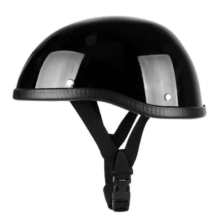 Classique Vintage Demi-Casque En Cuir À Visage Ouvert Casque De Pilote, Casque Moto Vintage Avec Lunettes, Certifié Dot/ECE Casque Scooter Pour Hommes