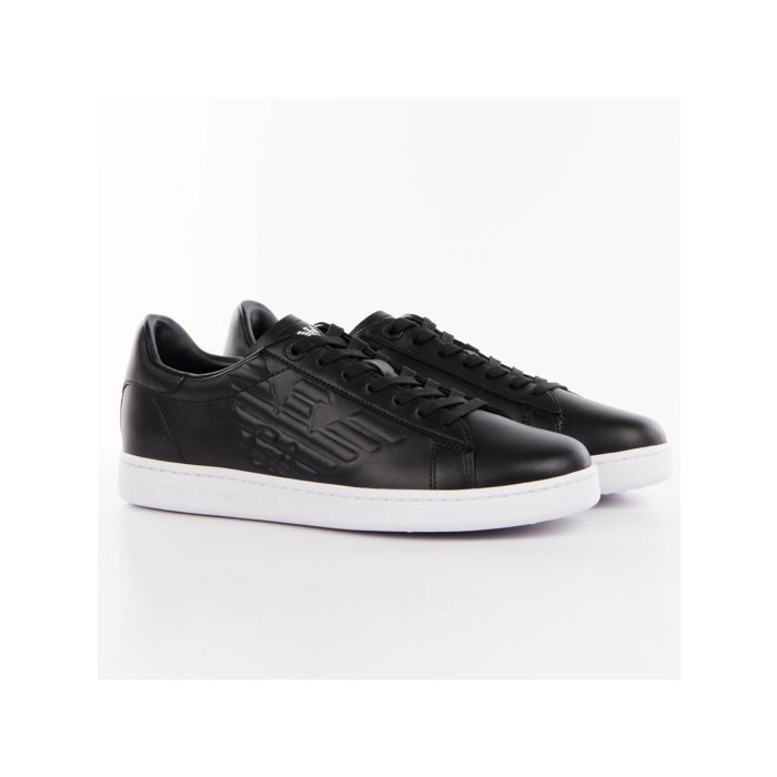 Basket Basses EA7 Emporio Armani X8X001 Homme Cuir Noir