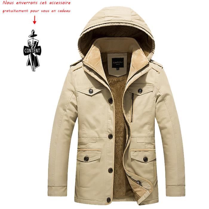 veste daim fourrure homme