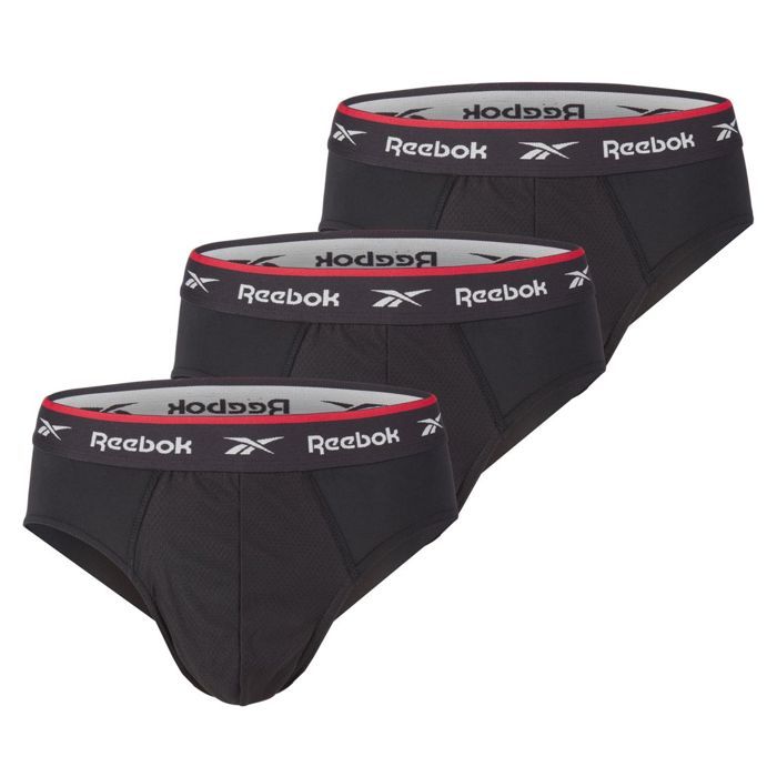Reebok Lot De 3 Wiggins Slips Hommes Noir Cdiscount PrêtàPorter