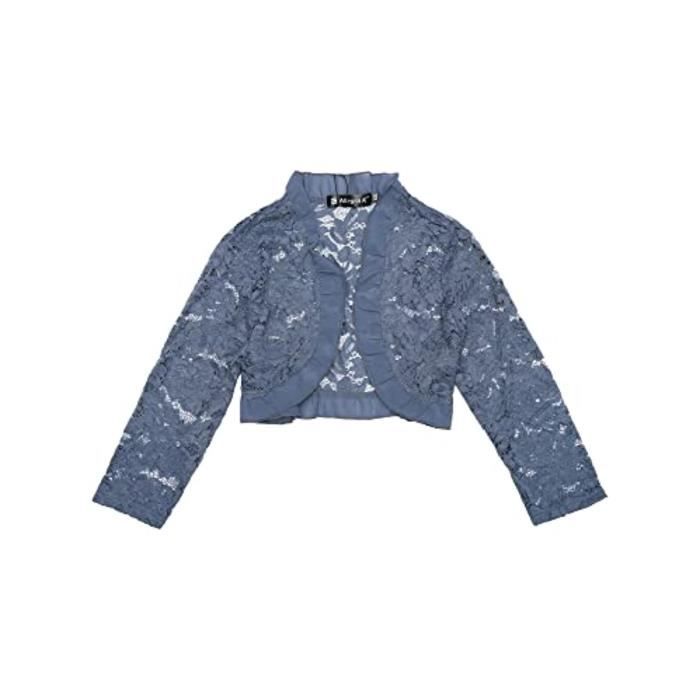 Allegra K Boléro Dentelle Florale Femme - Cardigan Court Transparent | Parfait Pour Robes De Soirée Et Mariages