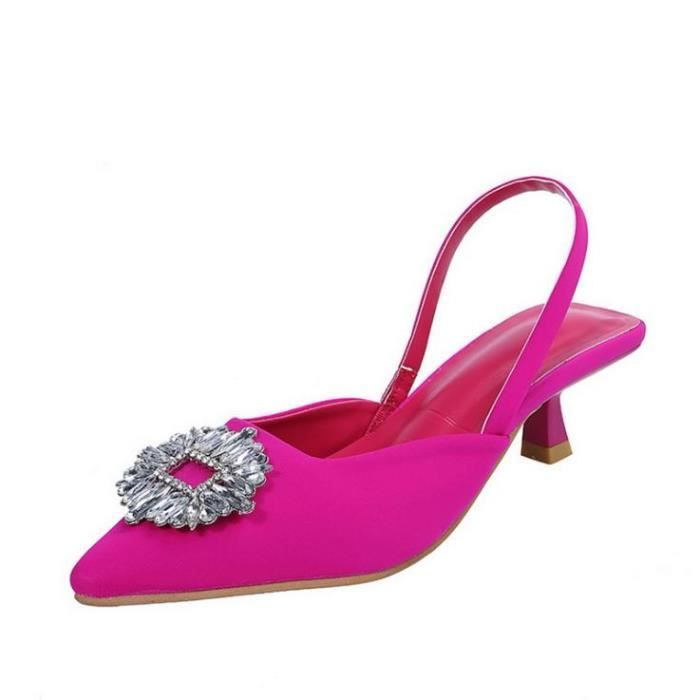 Chaussures l gantes bout pointu et diamants pour femmes