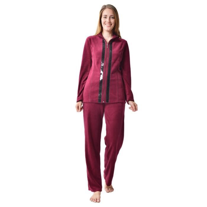Survêtement velours femme clearance