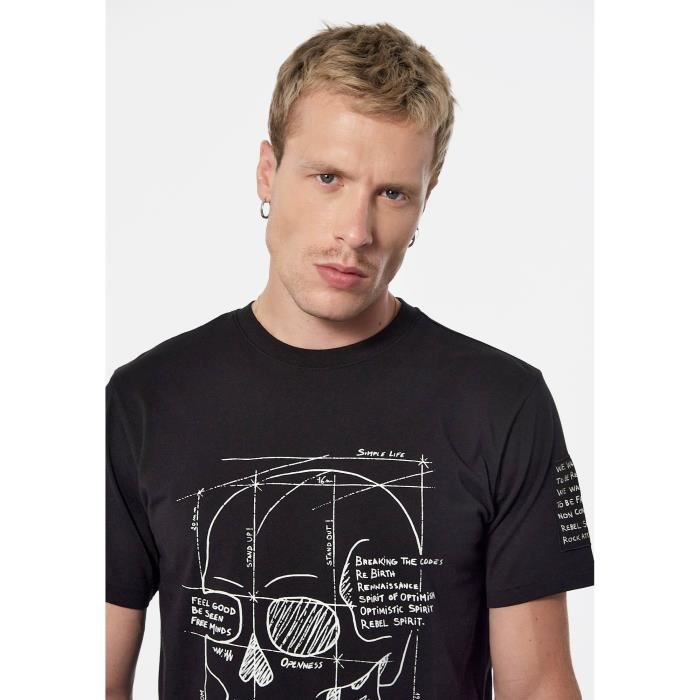 T-shirt tête de mort Homme en 100% coton BECK