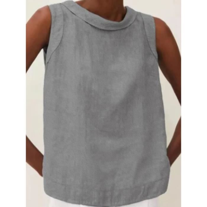 UPWEST - Chemise Gaufrée Femme - Taille M - Gris - Manches Longues Coton Thermique