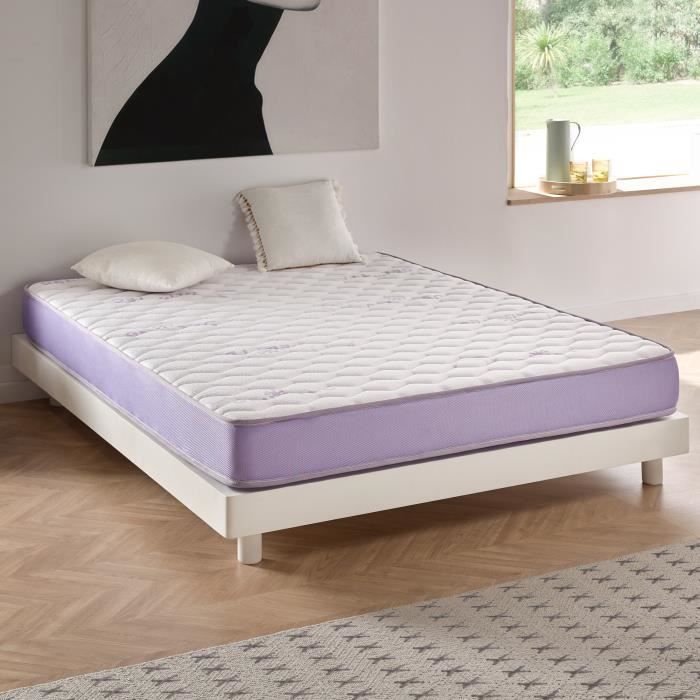 Matelas Gel Tech 160x200 Cm Technologie Blue Latex Mousse A
