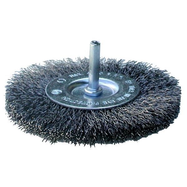 Brosse Métallique Ronde Inox 100mm x 12 x 1,3 Touret Machine à reproduire clés Brosse Métallique Ronde Inox 100mm x 12 x 1,3 Touret Machine à reproduire clés