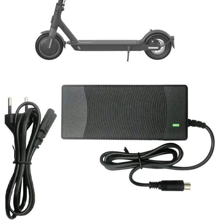 Chargeurs de Batterie de Trottinette, Chargeur xiaomi M365, Chargeur de  Scooter électrique 42V 2A, Chargeur de Scooter de Remplacement pour Xiaomi  (Prise UE (25A, 220V)) : : Sports et Loisirs