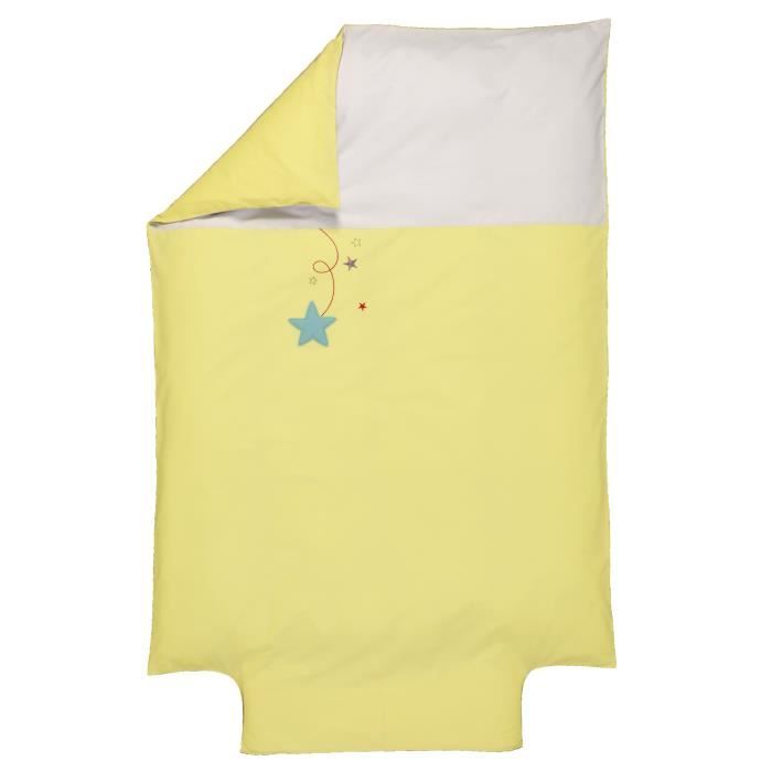 Housse De Couette Bébé Coton Bio L'Envolée - Motif Oiseaux - Certifiée GOTS - Taille 75x120 Ou 100x140 Cm