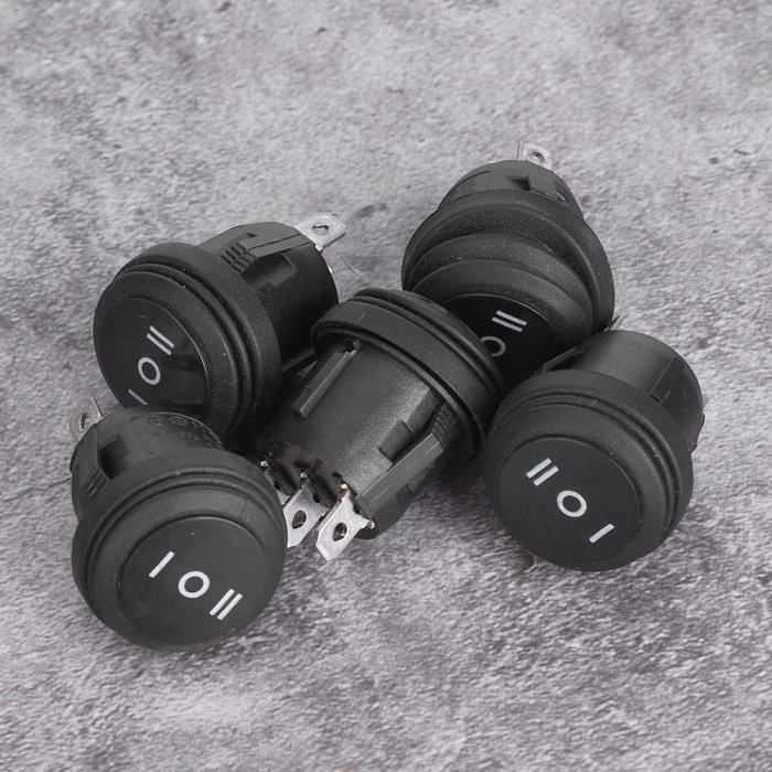 Lot De 6 10A-12Vdc, 6A-24Vdc Interrupteur À Bascule Robuste Spst 2Pin Interrupteur Marche-Arrêt Lot De 6 10A-12Vdc, 6A-24Vdc Interrupteur À Bascule Robuste Spst 2Pin Interrupteur Marche-Arrêt