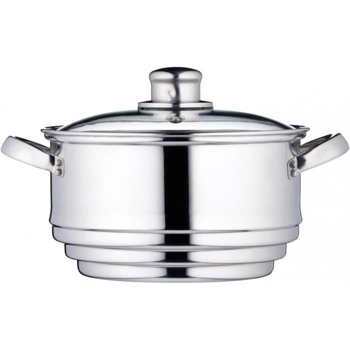 Insert Vapeur Polyvalent Acier Inoxydable 304 - Cuiseur Vapeur Pour Casseroles Et Autocuiseur (XL)
