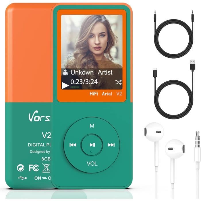 Lecteur MP3 avec Réduction du Bruit Stéréo HiFi, Lecteur de Musique MP3 étanche à Clip Arrière, Idéal pour la Natation, la Plongée et Le Sport ( Black