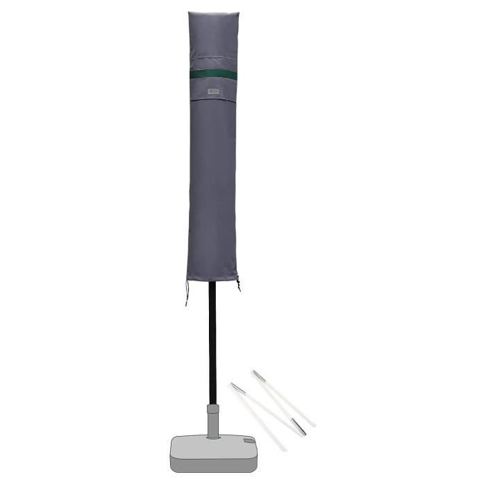 Housse Protection Paravent Extérieur Double IDMarket - Polyéthylène Imperméable 168x35cm