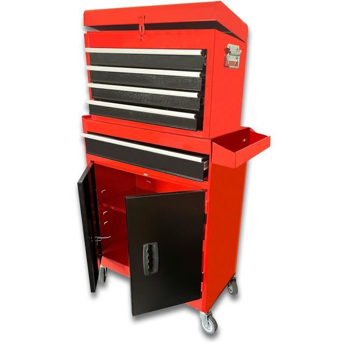 Domac Servante D Atelier 7 Tiroirs En Metal Avec Bac De Rangement Vide Achat Vente Servante Desserte Servante D Atelier En Metal Cdiscount