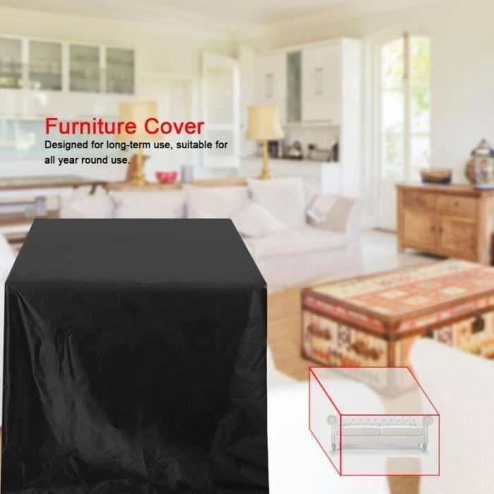 Housse De Protection Table De Jardin TRAHOO - 190x125x80cm - Imperméable Et Anti-Poussière - 10