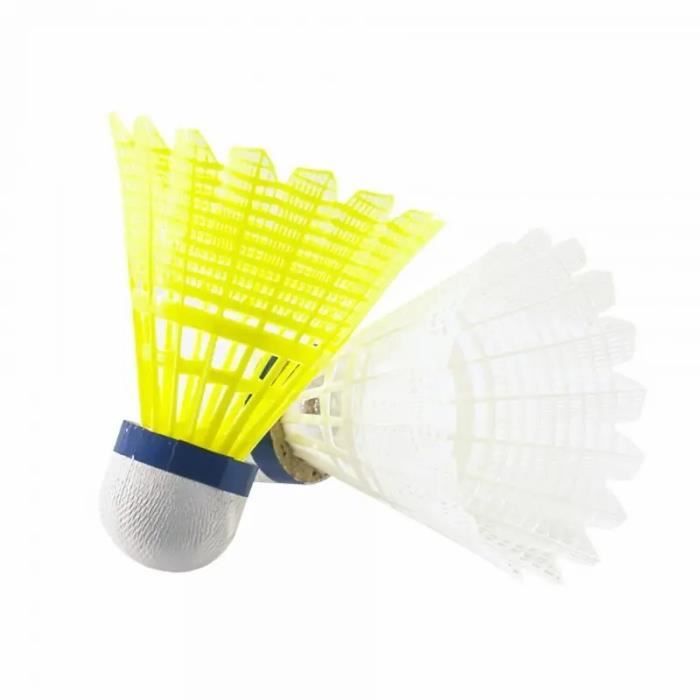 Volant badminton Softee '0.5' 6uds - jaune fluor - TU