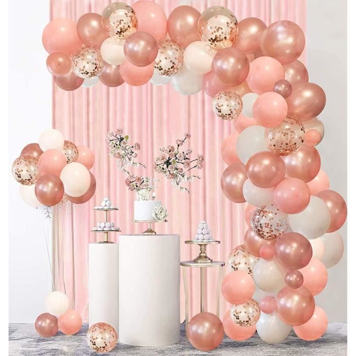 Kit Arche de Ballons Rose Gold décoration