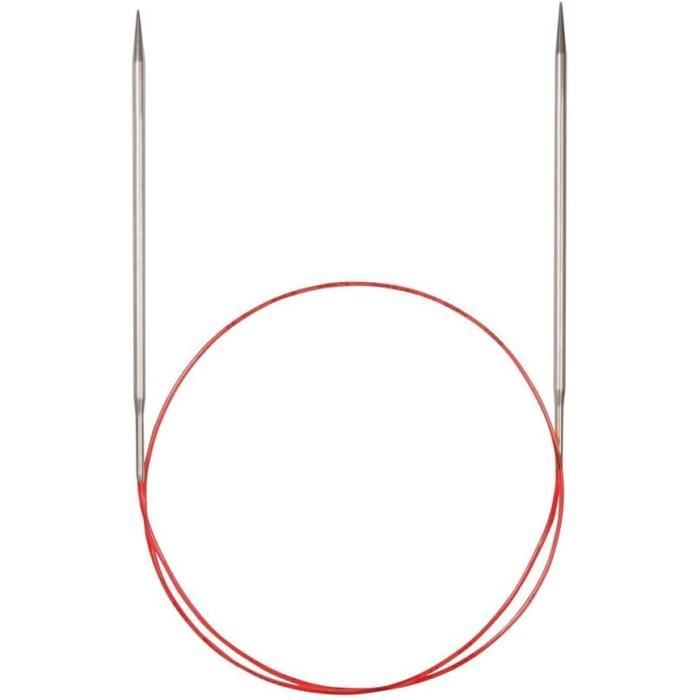 Addi AD1107025-05.00 Aiguilles à Tricoter Circulaires, Laiton, Or, 5mm