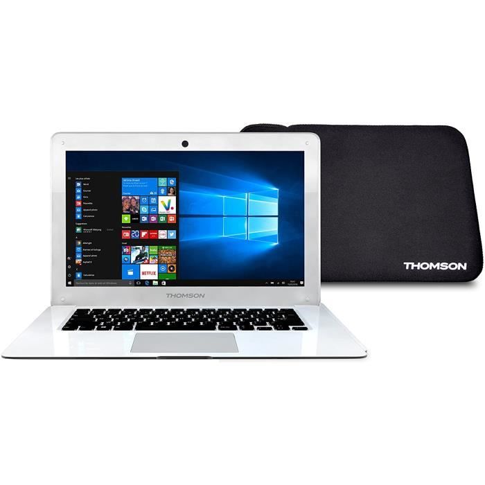 Thomson NEO14-4W64 Ordinateur Portable 14,1″ Blanc - Windows 10 Home - Processeur Intel Atom - 4 Go de RAM - 64 Go de Stockage - Off