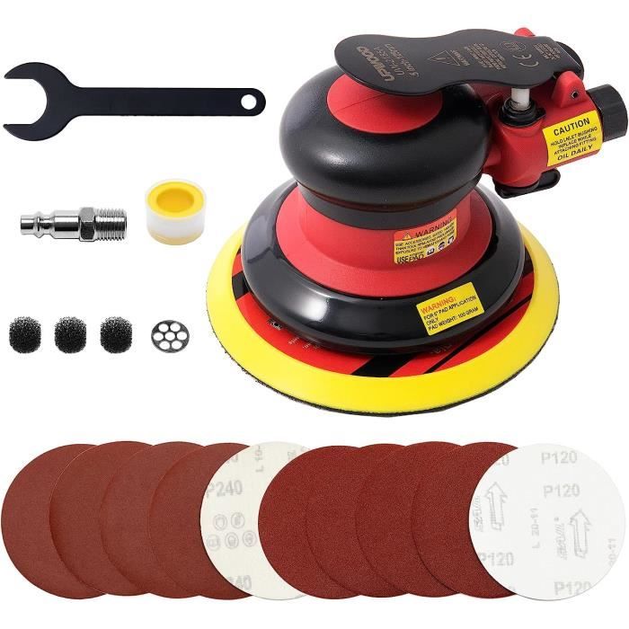 Ponceuse Orbitale Pneumatique KS Tools – Pour Finition Précise – Légère Et Maniable – Idéale Carrosserie, Bois, Métal