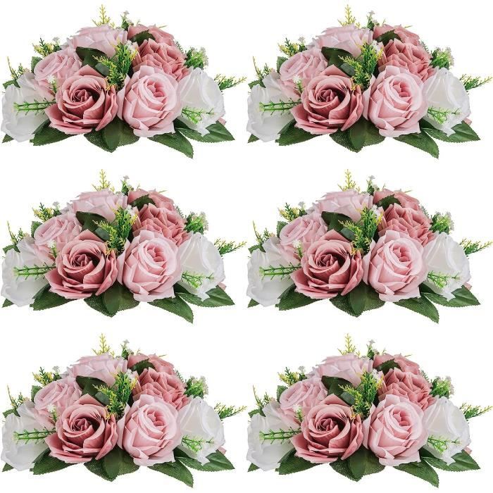 29 Pièces Têtes De Fleurs Artificielles - 13 Espèces 4-13cm Pour DIY, Mariage, Décoration