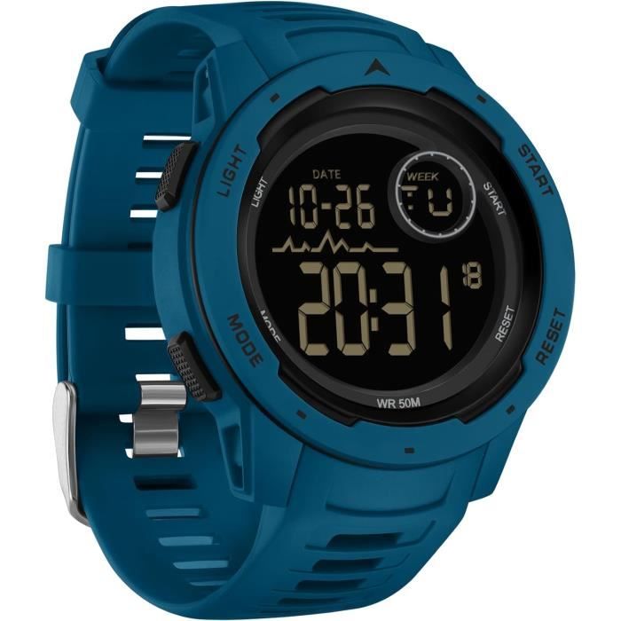 Montre Num rique Pour Homme Avec R tro clairage Led tanche 5
