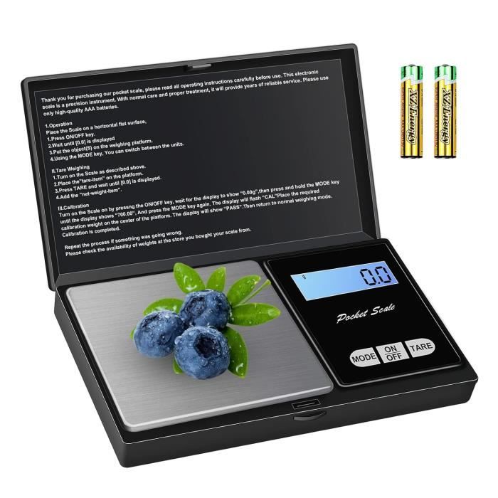 Balance De Precision 1000G-0.1G Balance Gramme Avec Affichage Lcd Et ...