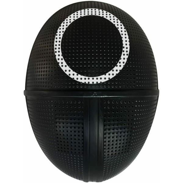 Maschera Cosplay Soldato In Stile Game – Nera Con Forme Geometriche (Cerchio, Triangolo, Quadrato) Per Halloween E Carnevale