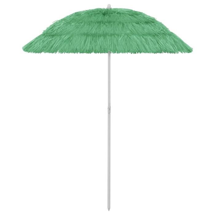 VX - Parasol de plage Hawaii Vert 180 cm