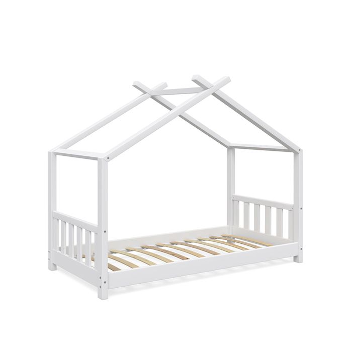 Lit pour enfant VITALISPA, lit cabane DESIGN 80 x 160, barrière