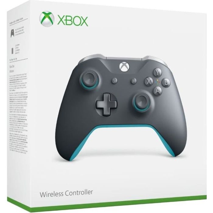 Manette Xbox Sans Fil Gris Bleu Cdiscount Jeux Video