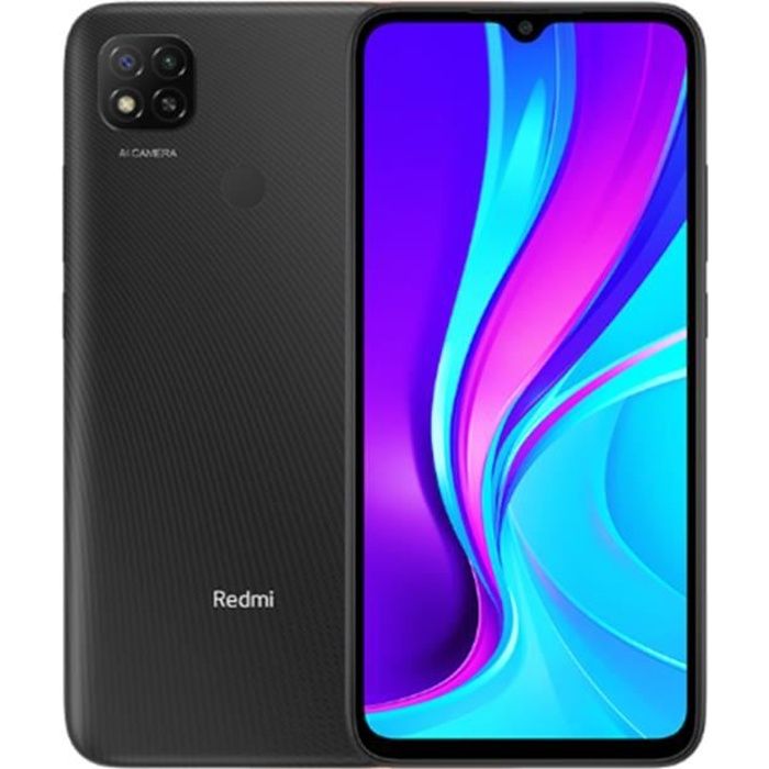 Smartphone XIAOMI Redmi 9C 64Go Gris 4G - Double SIM - 6,53 - 3