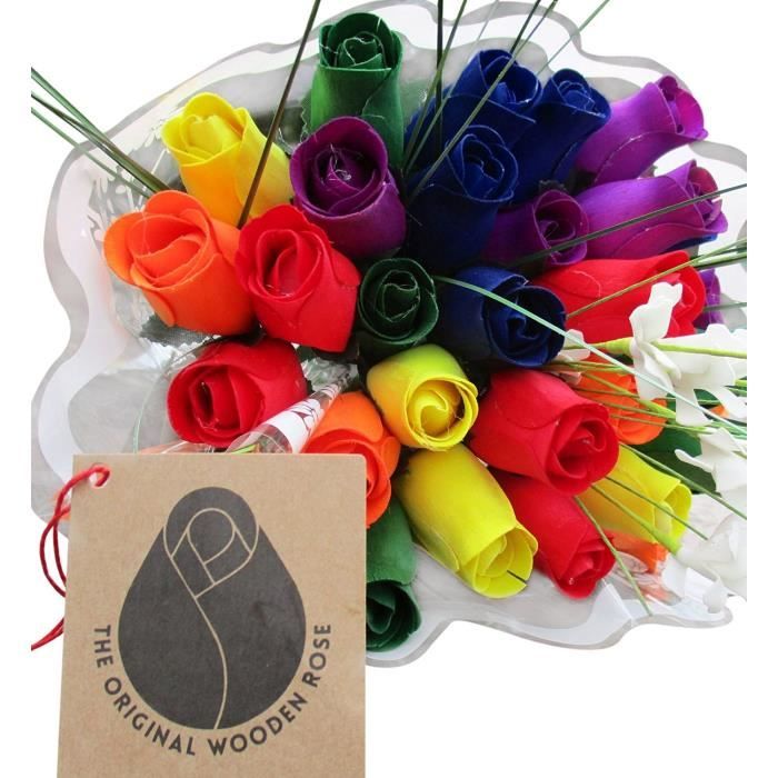50 Ans Anniversaire Or Et Blanc Bouquet De Fleurs La Rose