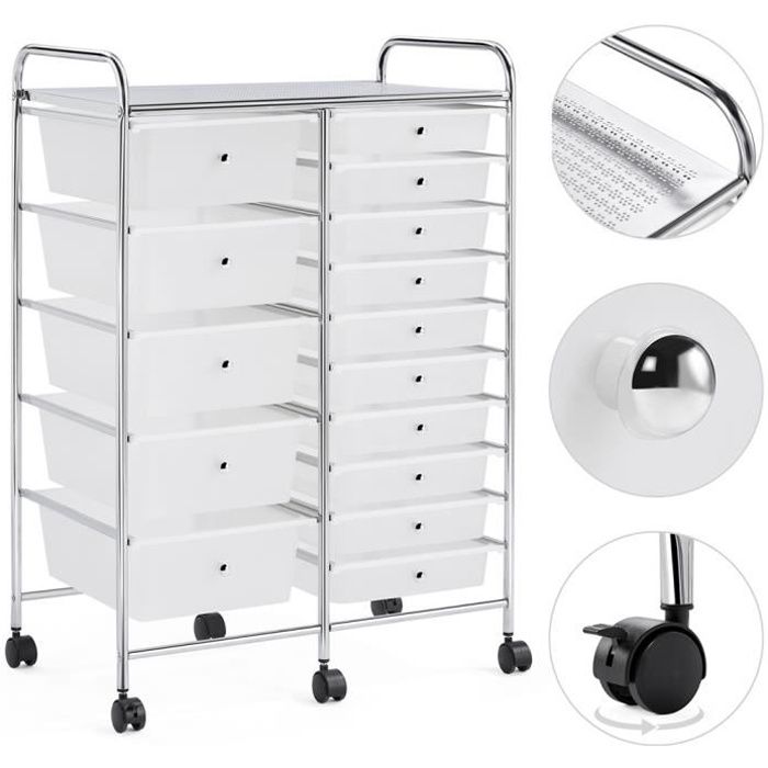 Chariot À Roulettes De 21 Cm, Chariot Utilitaire Roulant Pour Salle De