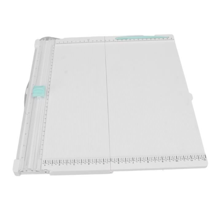 Coupe-papier 12 En 1 VILLCASE - Outil Scrapbooking Multifonction Avec Dimensions (noir)