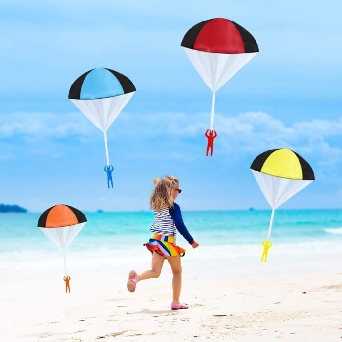 Parachute Jouet Main Lancer Set,4pcs Parachute En Nylon jouet,Ensemble de Jouets Volants de Parachute Jouet Main Lancer Set,4pcs Parachute En Nylon jouet,Ensemble de Jouets Volants de