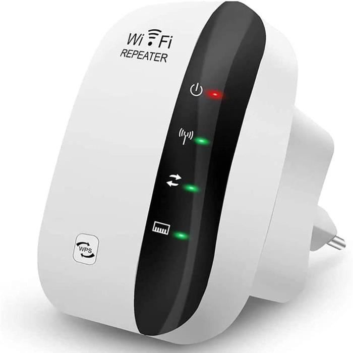 Amplificateur WiFi 300 Mbps - Répéteur Avec Port Ethernet, WPS, Compatible Toutes Box