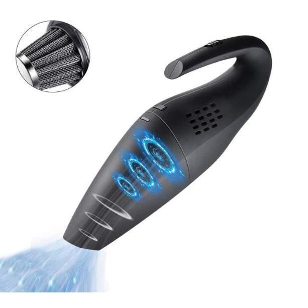 Aspirateur pour voiture Sans Fil Mini Aspirateur Cyclonique 2500mAh