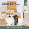 Babymoov Pack Nutribaby(+) Blanc & 3 Babybols 180mL + 2 cuillères - Idéal pour la diversification-1