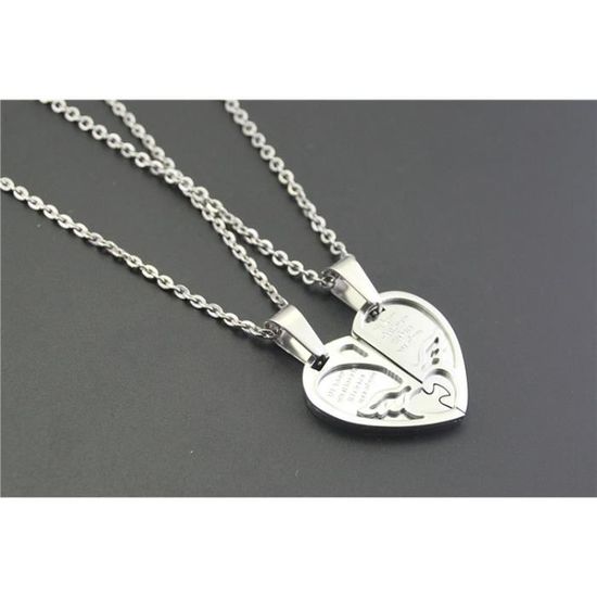 Mode Titane Acier Inoxydable Fille Ailes d/'ange Rétro Collier Pendentif B