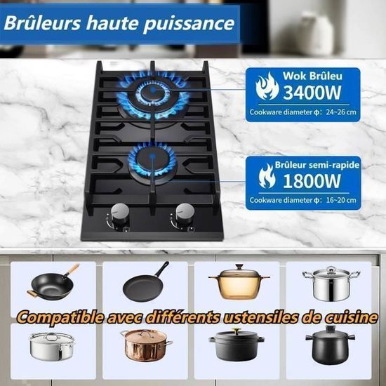 Plaque a gaz 2 feux - Comparez les et achetez sur