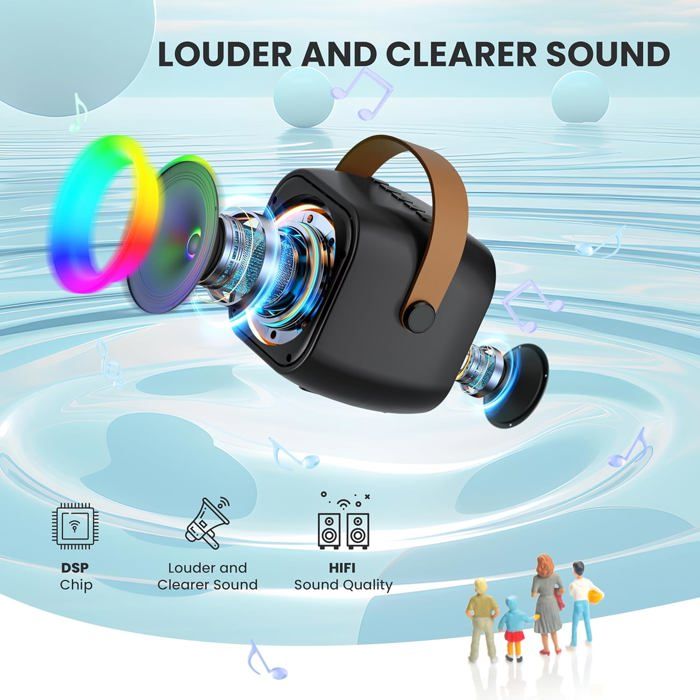Machine Karaoké Licorne Pour Enfants - AIUNAOM Avec 2 Micros Sans Fil, Bluetooth 5.4