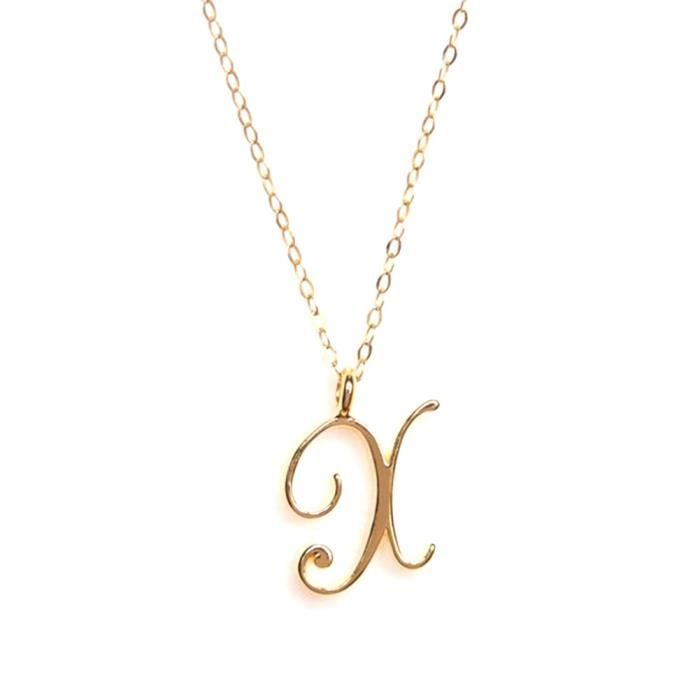 Collier Chic Avec Lettres Anglaises Et Perles Imitation Argent – Élégant Et Personnalisable