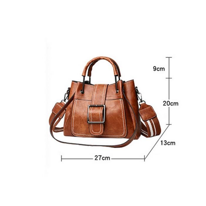 Bandoilière Réglable Jiesinlov En Cuir De Vachette - 95-124cm - Pour Sac Pliage Pouch