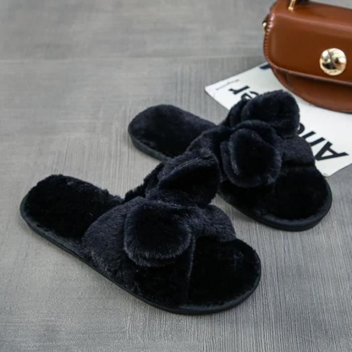 Chaussons Maison En Peluche Motif Sport - Pantoufles Chaudes Unisexe Hiver - Semelle Antidérapante - Confort Douillet