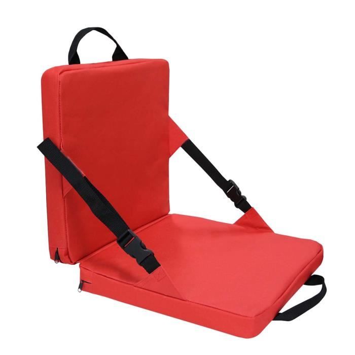 Coussin de siège de stade portable avec dossier, motif aiguille de pin Coussin de siège de stade portable avec dossier, motif aiguille de pin