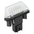 Éclairage de plaque d'immatriculation à LED, C3 2002-2009 SAXO 1996-2003 2pcs 1.44W ABS 18 LED Lampe de plaque d'immatriculation-2